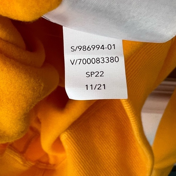 Athleta Triumph Game Point Sweatshirt Women’s Yellow with Stripes Size SP - Picture 8 of 8